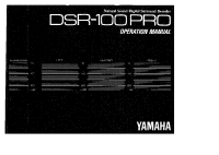 Yamaha DSR-100-PRO - Owners Manual